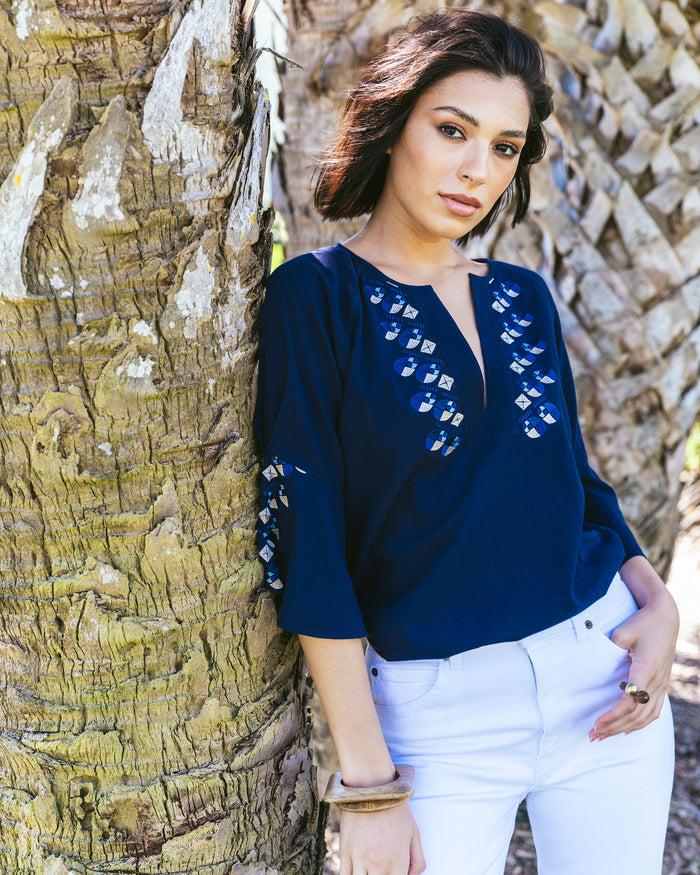 figue Miri Top True Navy