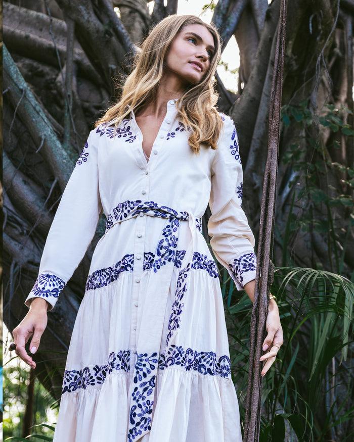 Figue Molly Dress Chalk