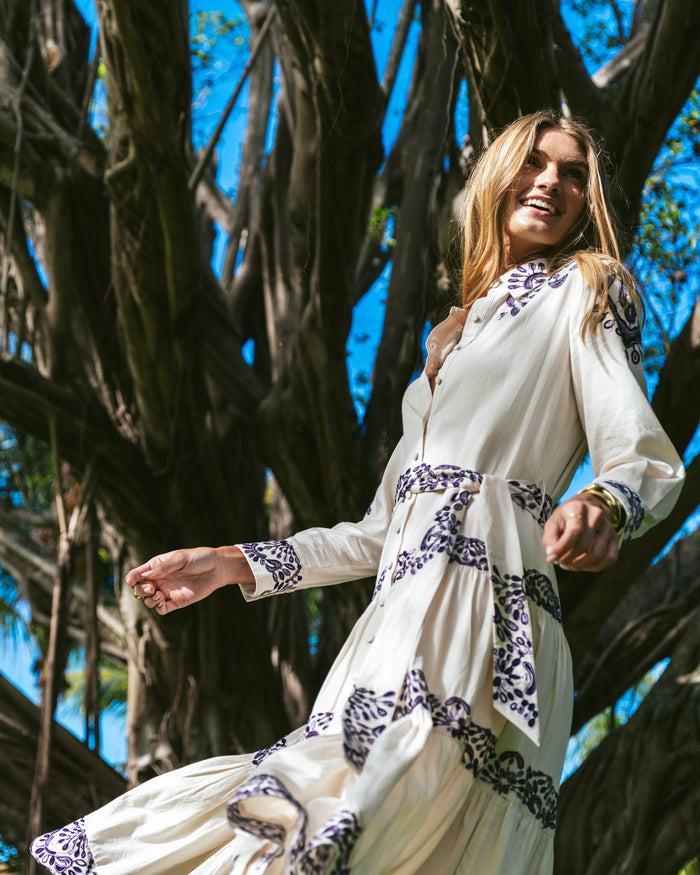 Figue Molly Dress Chalk