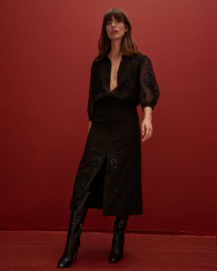 Figue Ophelia Skirt Onyx Black