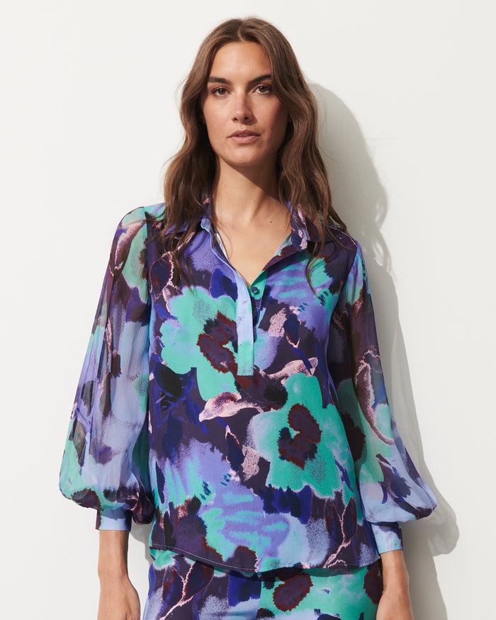 Figue Paige Top Pressed Petal Royal Dusk