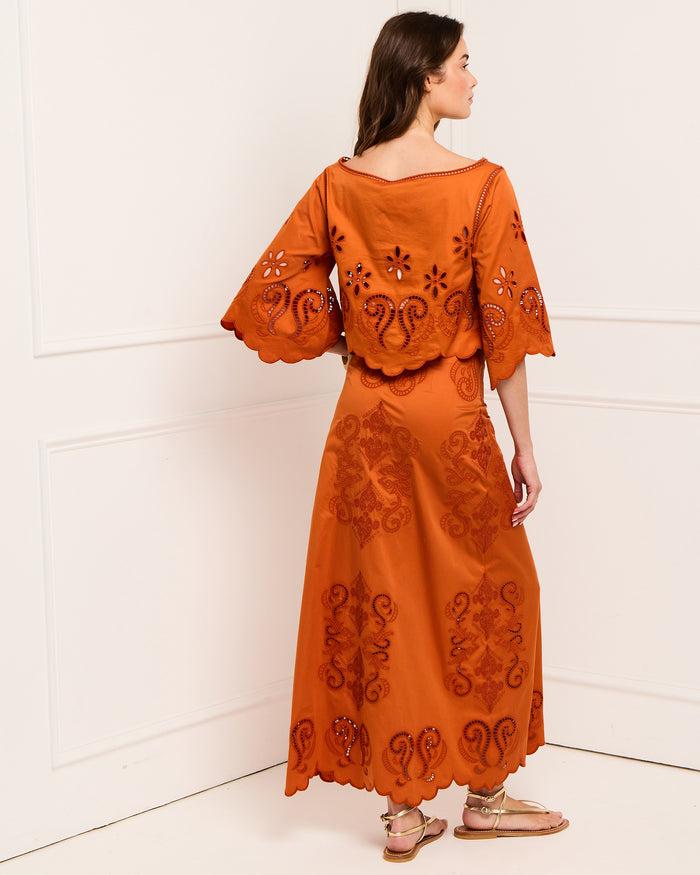 Figue Poppy Skirt Burnt Sienna