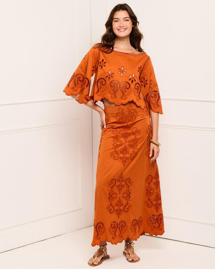 Figue Poppy Skirt Burnt Sienna