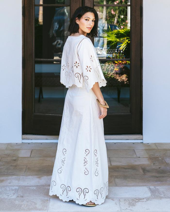 Figue Poppy Skirt Chalk