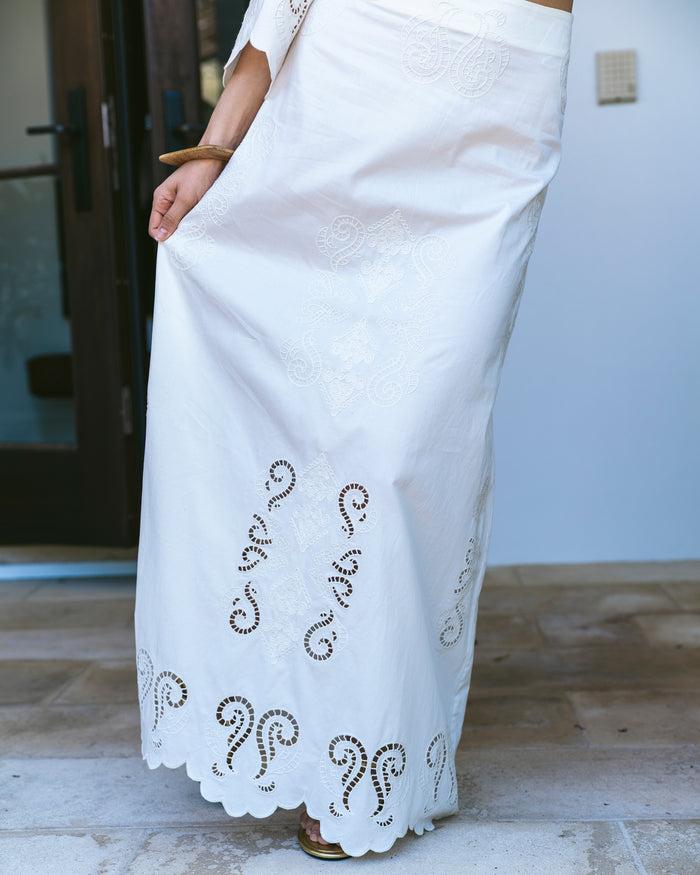 Figue Poppy Skirt Chalk