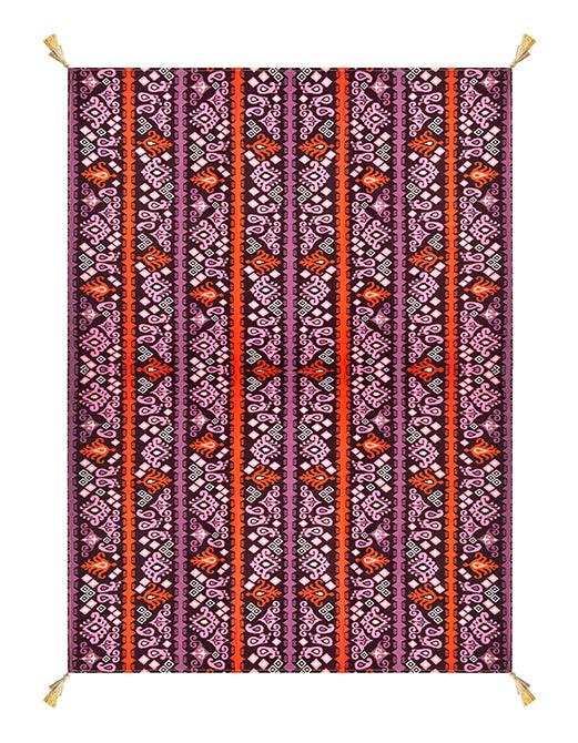 Figue Rectangle Tablecloth Dancing Ikat Ganache