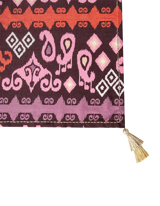 Figue Rectangle Tablecloth Dancing Ikat Ganache