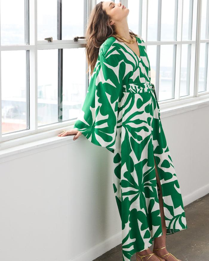 figue Renata Kaftan Abstract Flora Garden Green
