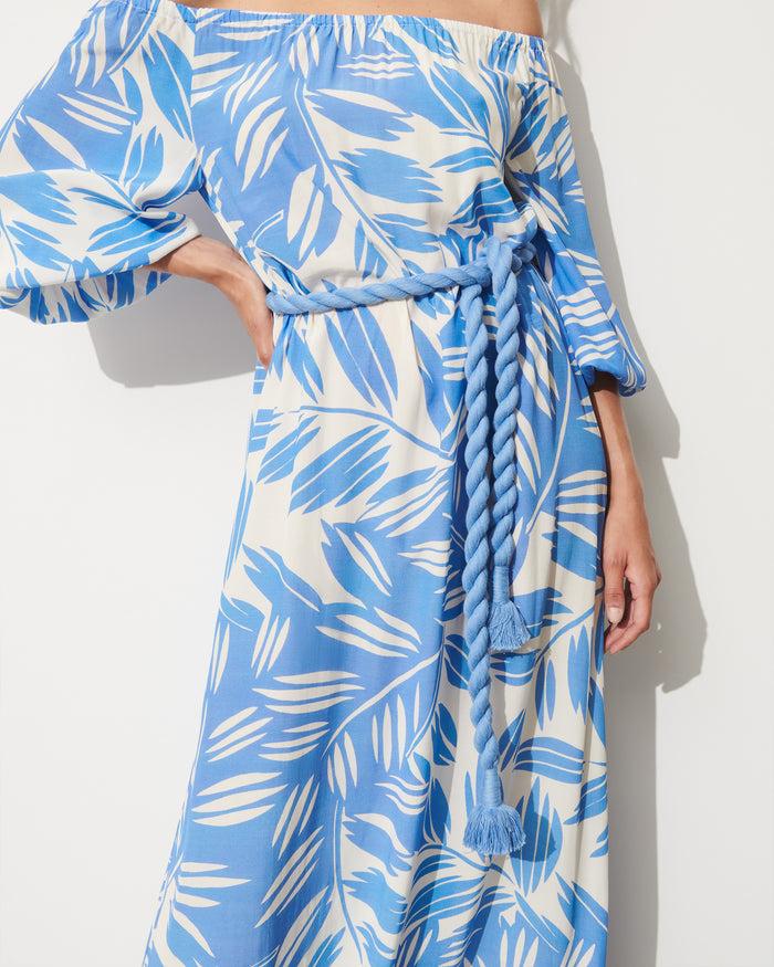 figue Rope Belt Surf Blue