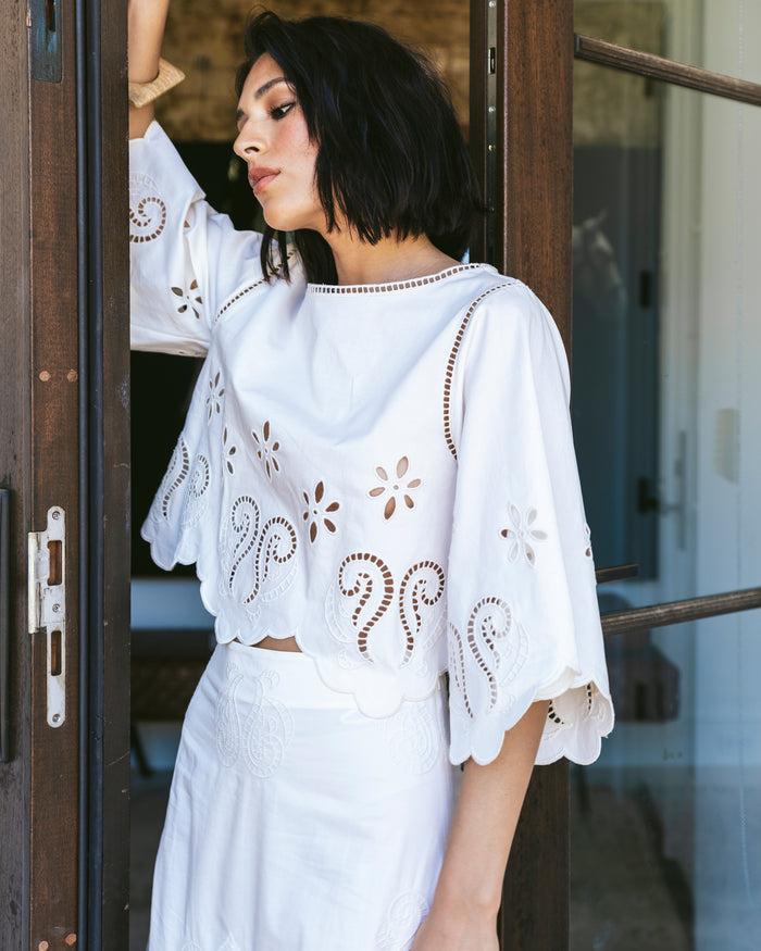 Figue Seline Top Chalk