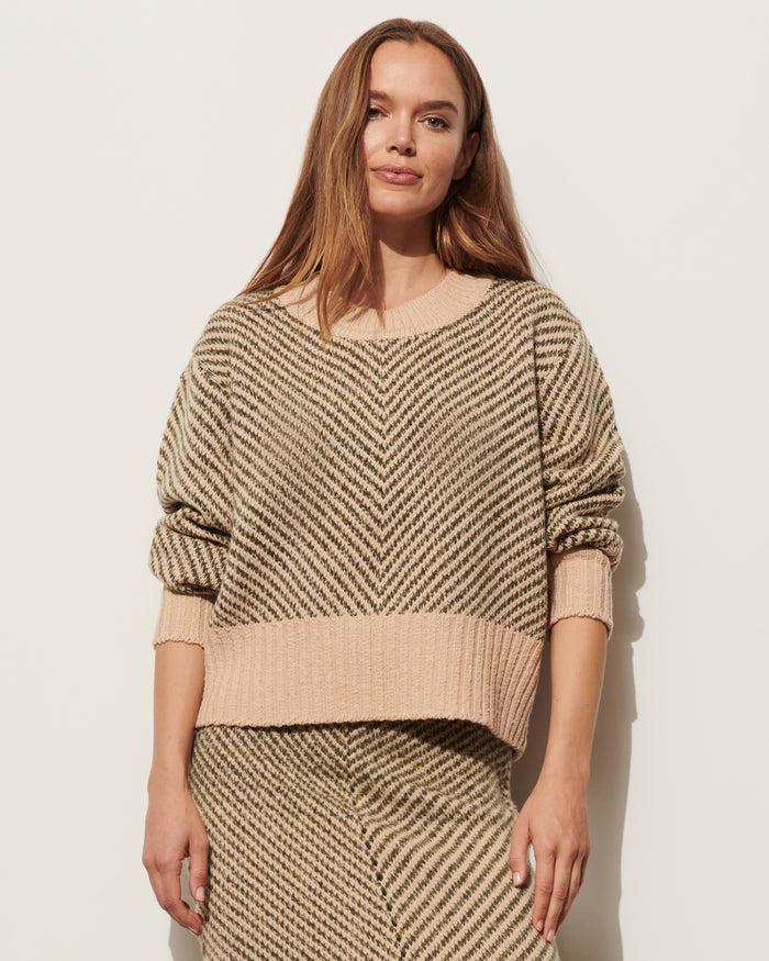 Figue Shahna Sweater Chevron Alpine Green
