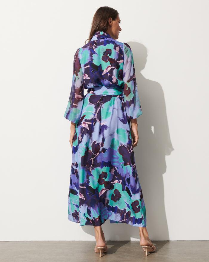 Figue Solana Dress Pressed Petal Royal Dusk