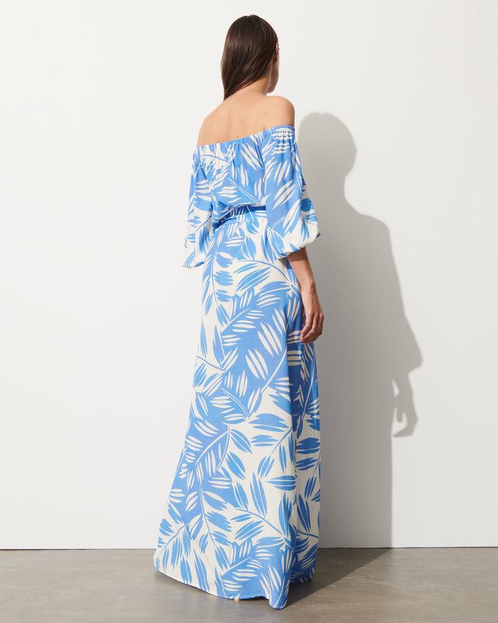 Figue Stevie Dress Duo Leaf Surf Blue