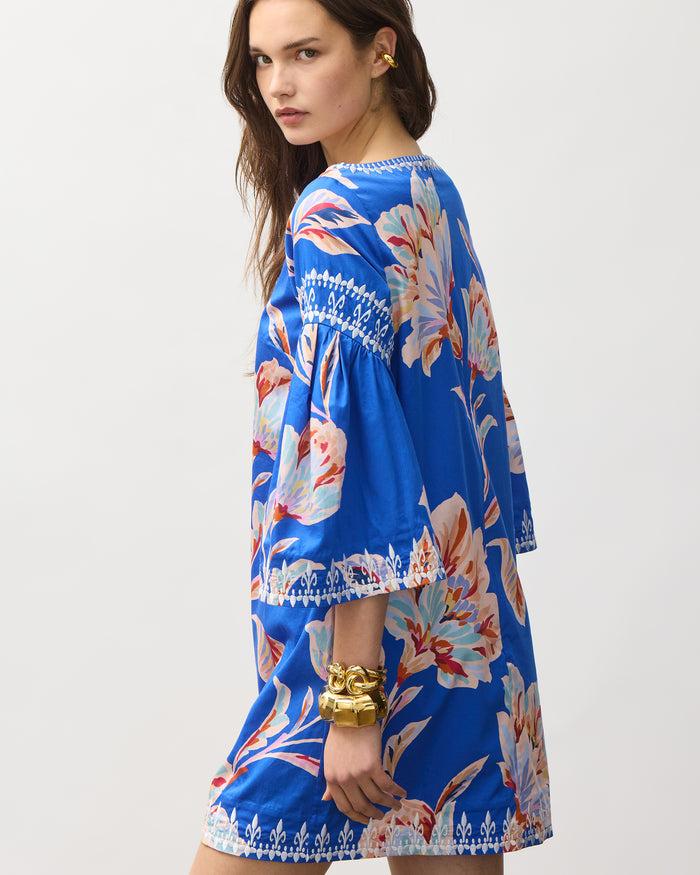 Figue Tanya Dress Fantasia Floral Lazurite Blue