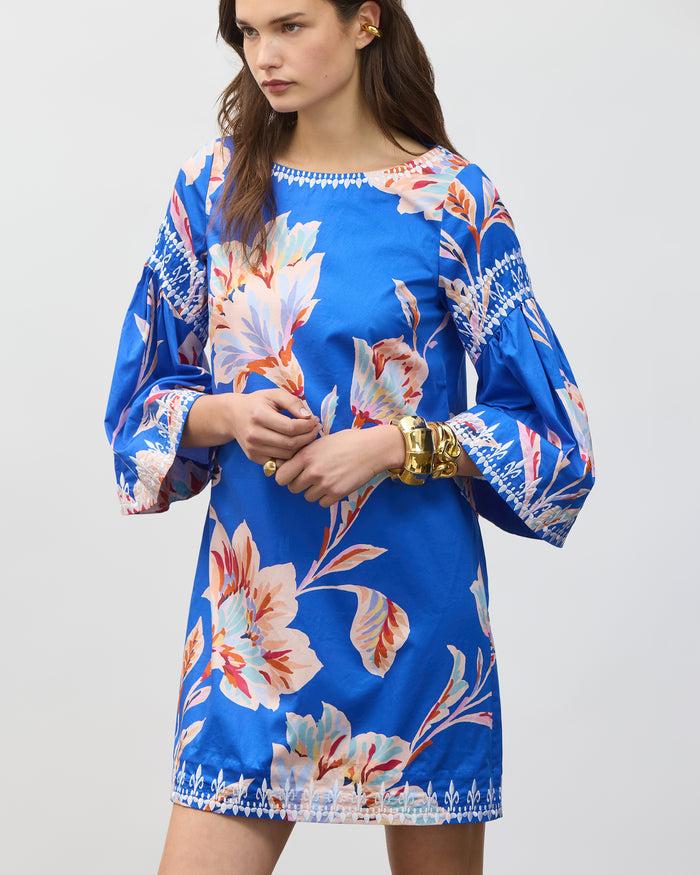 Figue Tanya Dress Fantasia Floral Lazurite Blue