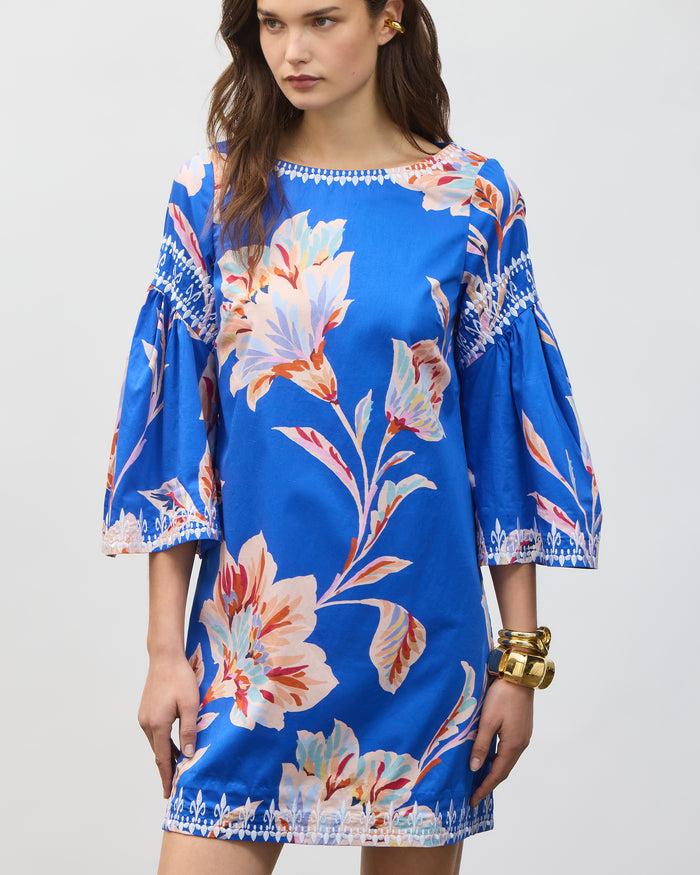 Figue Tanya Dress Fantasia Floral Lazurite Blue