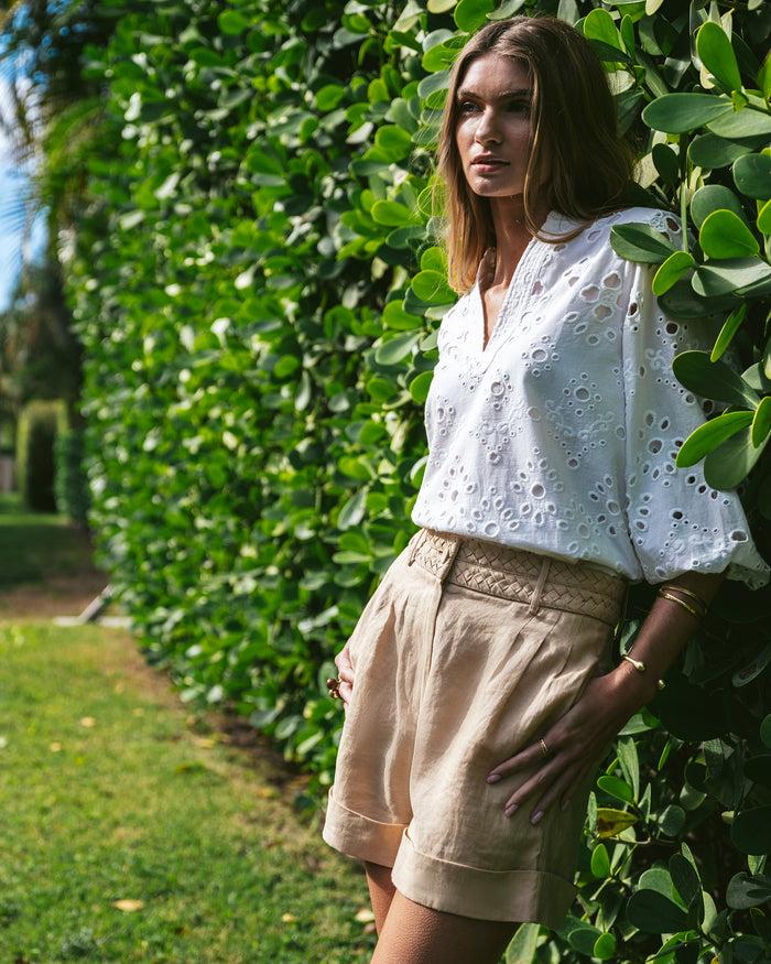 Figue Uma Shorts Travertine Sand