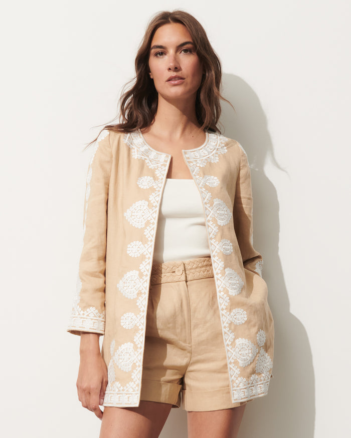 figue Wren Jacket Travertine Sand