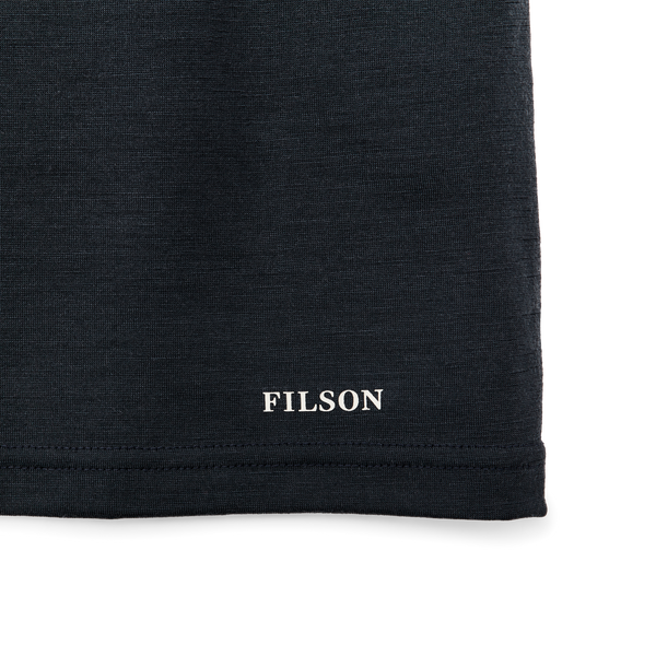 Filson 210g Merino Wool Short Sleeve Crewneck Dark Navy