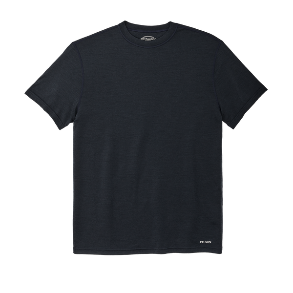 filson 210g Merino Wool Short Sleeve Crewneck Dark Navy