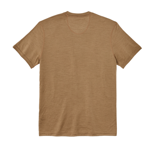 Filson 210g Merino Wool Short Sleeve Crewneck Rugged Tan