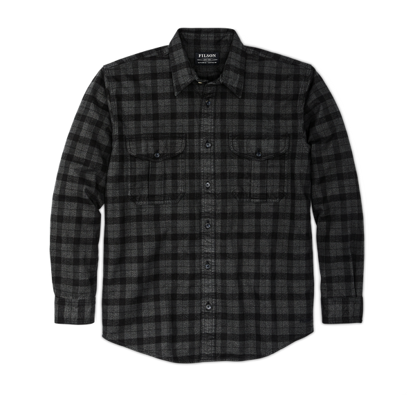 Filson Alaskan Guide Shirt Heather Gray/black Plaid