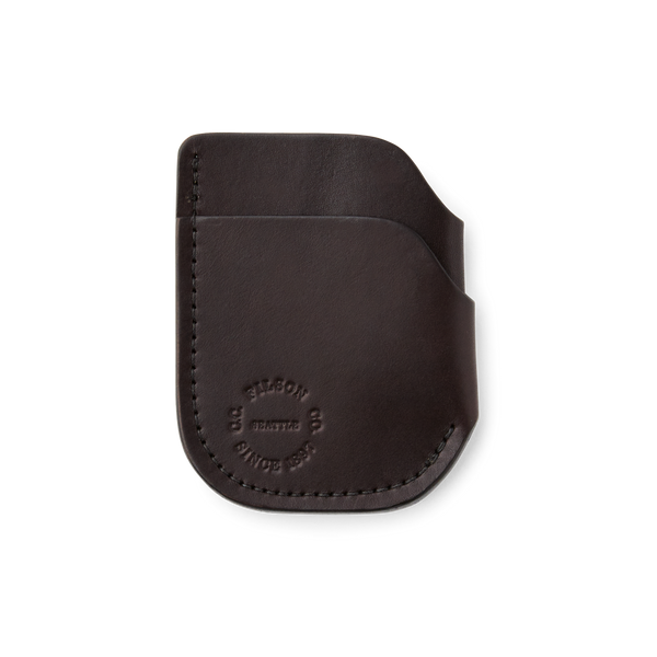 filson Bridle Leather Front Pocket Cash & Card Case Brown Leather
