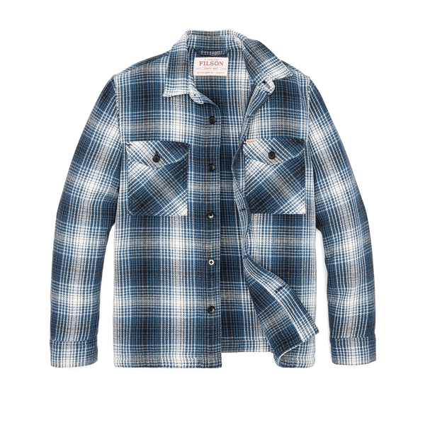 Filson Deer Island Jac-shirt Cobalt / Natural Shadow Plaid