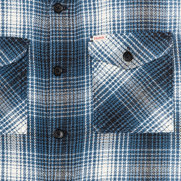 Filson Deer Island Jac-shirt Cobalt / Natural Shadow Plaid