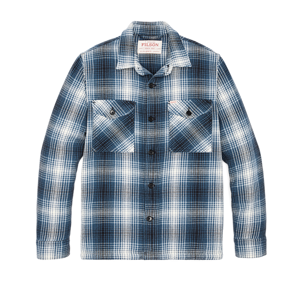 filson Deer Island Jac-shirt Cobalt / Natural Shadow Plaid