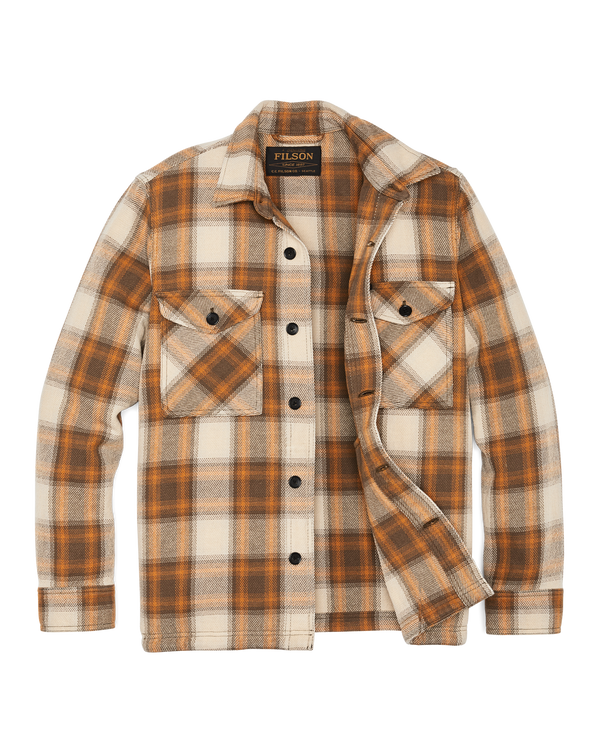 Filson Deer Island Jac-shirt Orange / Brown Shadow Plaid