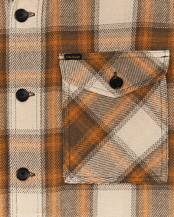 Filson Deer Island Jac-shirt Orange / Brown Shadow Plaid