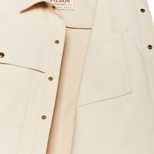 Filson Dry Tin Cloth Forester Jac-shirt Natural Seed