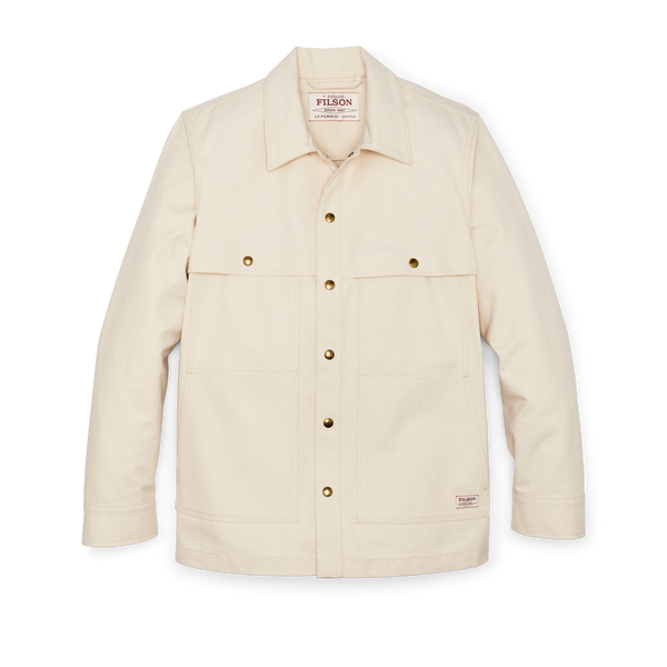 filson Dry Tin Cloth Forester Jac-shirt Natural Seed