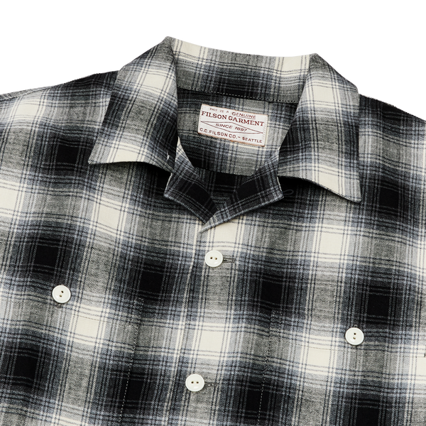 Filson Elk Heights Camp Shirt Black / Gray Shadow Plaid