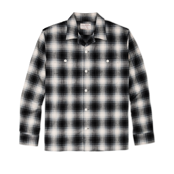 filson Elk Heights Camp Shirt Black / Gray Shadow Plaid