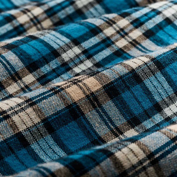 Filson Elk Heights Camp Shirt Blue / Black / Khaki Plaid