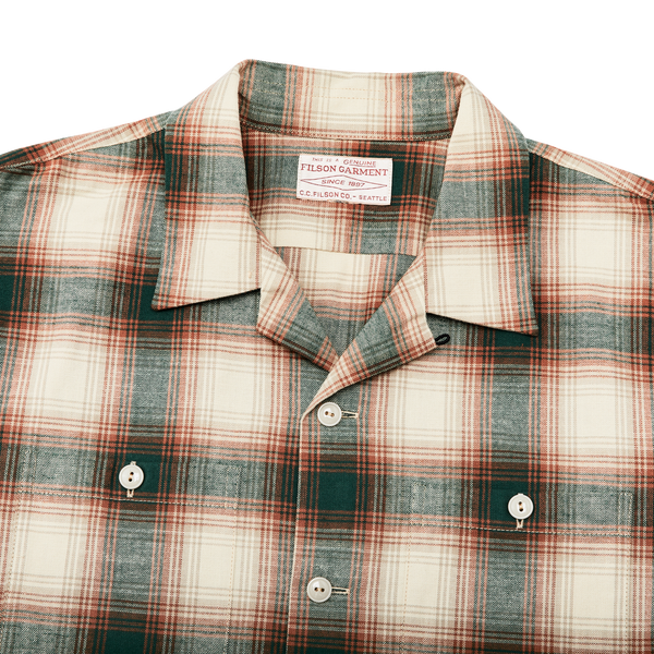 Filson Elk Heights Camp Shirt Rust / Pine Grove Plaid