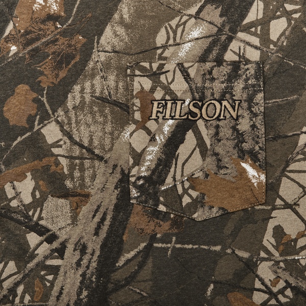 Filson Embroidered Pocket T-shirt Realtree Hardwoods Camo