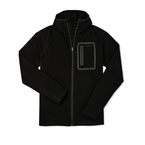 filson 400g Merino Wool Hoodie Black
