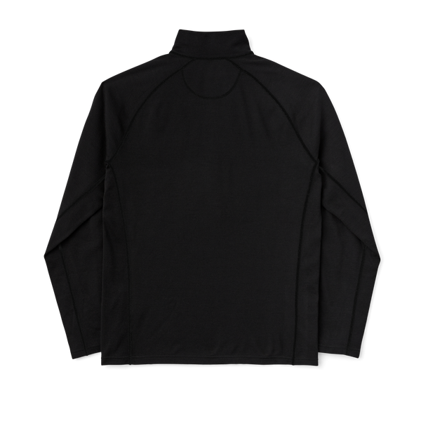 Filson 400g Merino Wool Long Sleeve Half-zip Black
