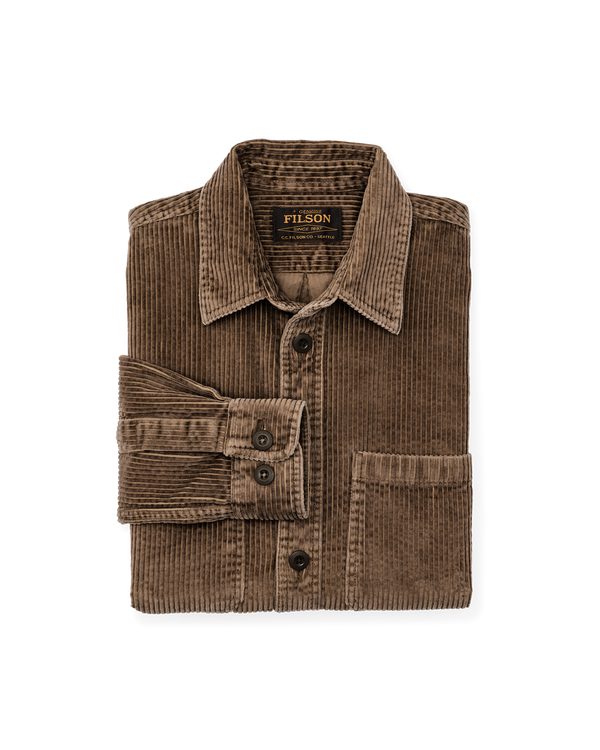 Filson 6-wale Corduroy Shirt Brown