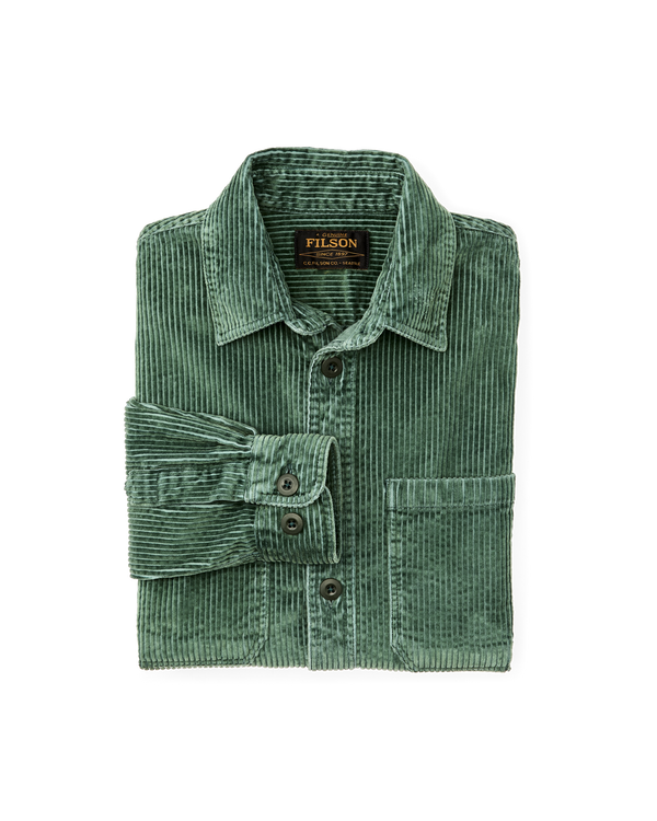 Filson 6-wale Corduroy Shirt Seabed Green