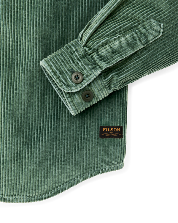 Filson 6-wale Corduroy Shirt Seabed Green