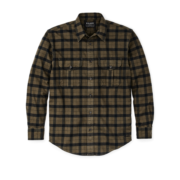 Filson Alaskan Guide Shirt Otter Green/black