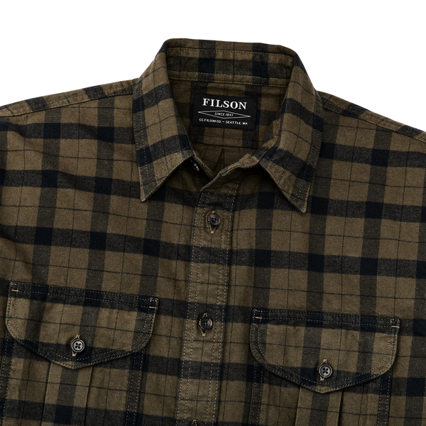 Filson Alaskan Guide Shirt Otter Green/black