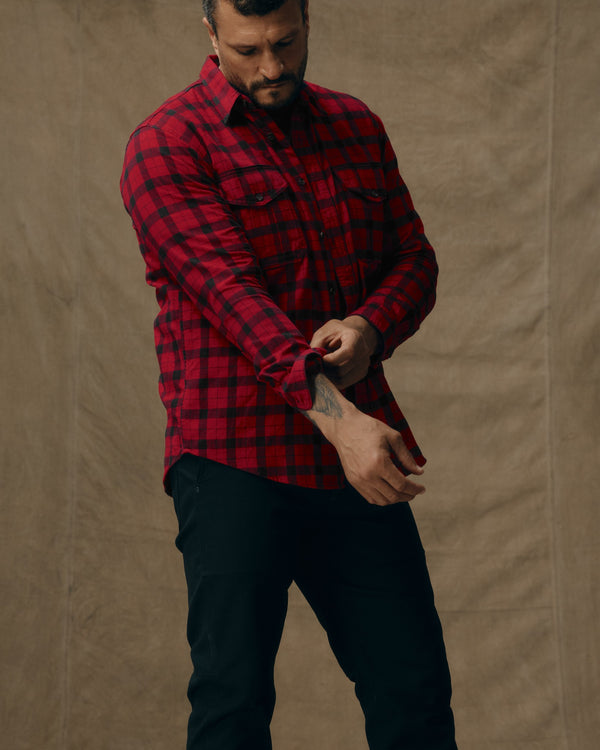 filson Alaskan Guide Shirt Red/black Plaid