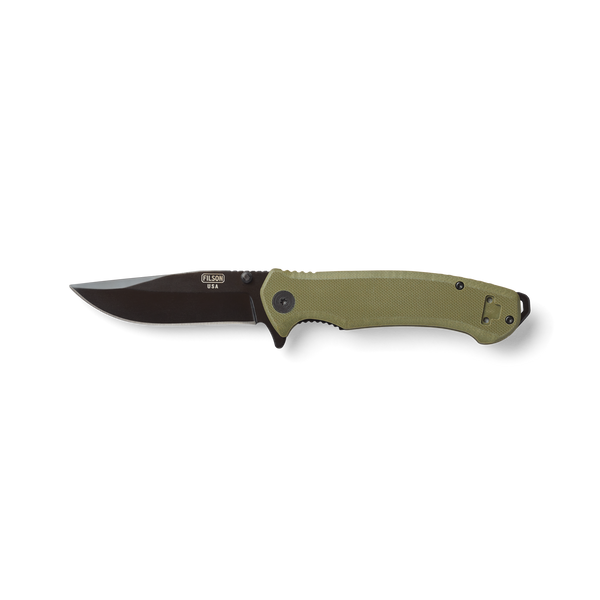 filson Assisted Opening Knife Olive/black