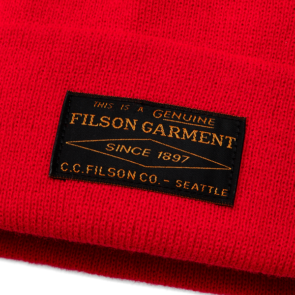 Filson Ballard Watch Cap Red
