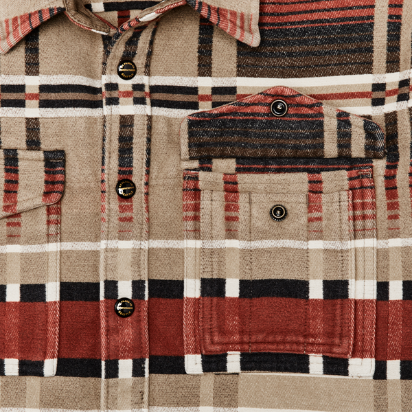 Filson Beartooth Jac-shirt Bloodstone / Tan Ombre